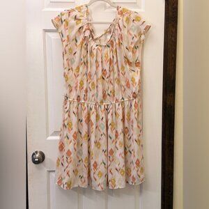 LC Lauren Conrad Multicolor Patterned Mini Dress